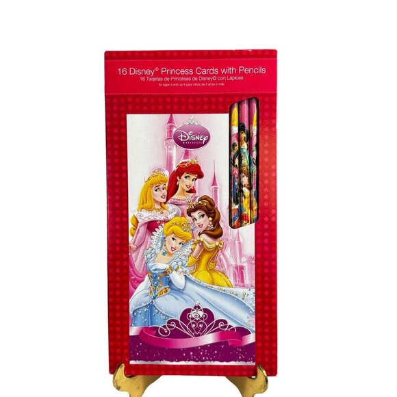 Disney Princess Cards With Pencils Set For Ages 3+ - Picture 2 of 5